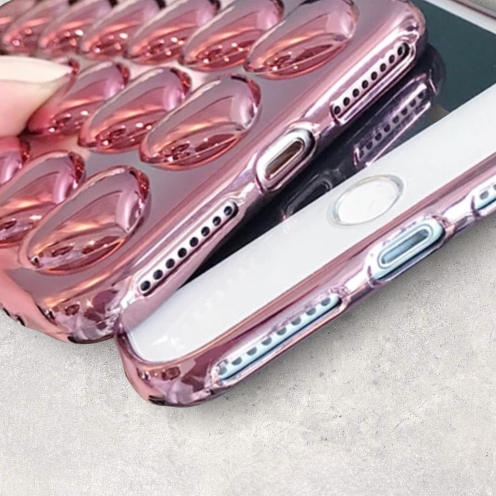 NEW iPhone 7/8 Rose Gold Soft Heart Case - Picture 2 of 5